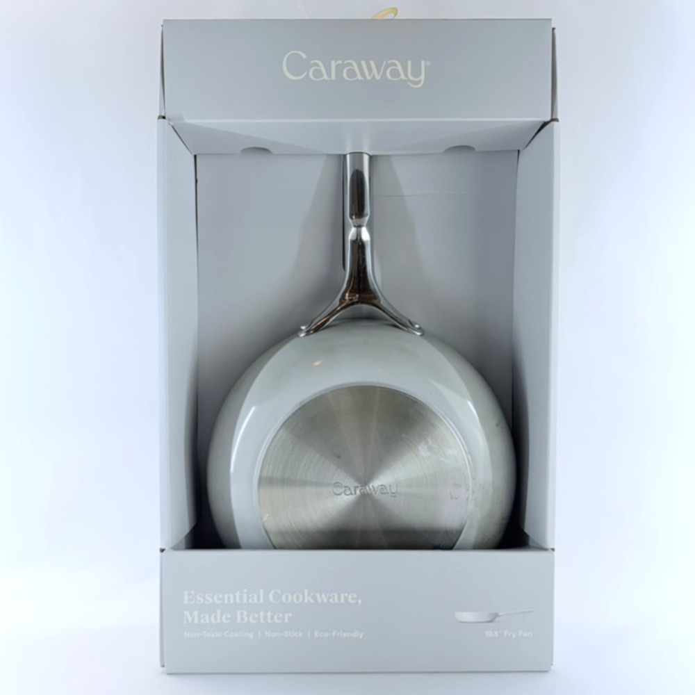 Caraway Non Stick Ceramic Cookware Fry Pan Gray 10.5" Stainless Steel Handle